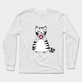 Yuna Cat | The Donut Queen's Indulgence Long Sleeve T-Shirt